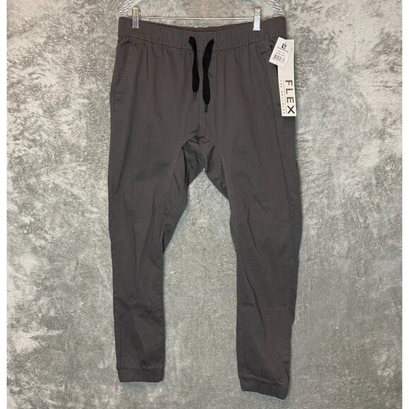 Southpole Men Flex Movement Basic Stretch Twill Jogger Elastic Pull On Pant L - Picture 1 of 12